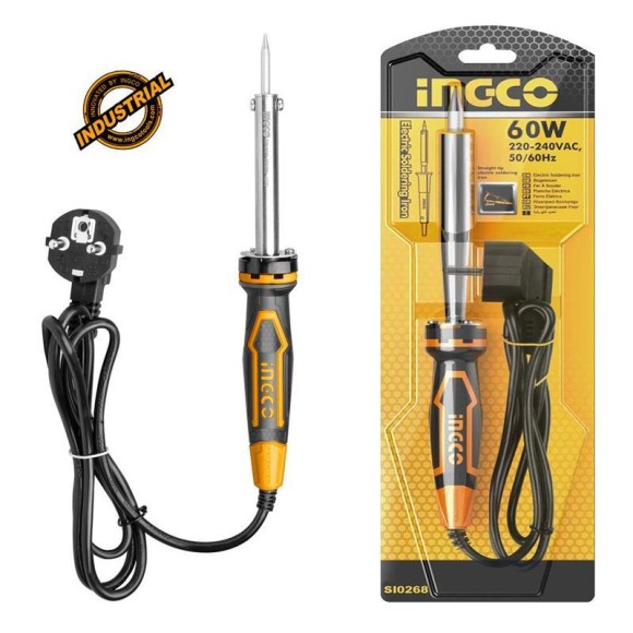Паяльник эл. INGCO SI0268,60Вт,нагрев 3-5 мин,жало-конус