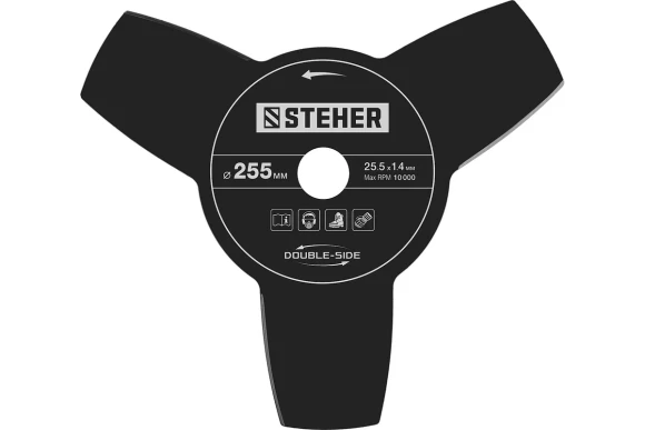 Триммер(2Т) бензин. STEHER BT-1300, 1.3кВт/1.7л.с, 43см?, диск+леска, неразборная штанга Триммер(2Т) бензин. STEHER BT-1300, 1.3кВт/1.7л.с, 43см?, диск+леска, неразборная штанга