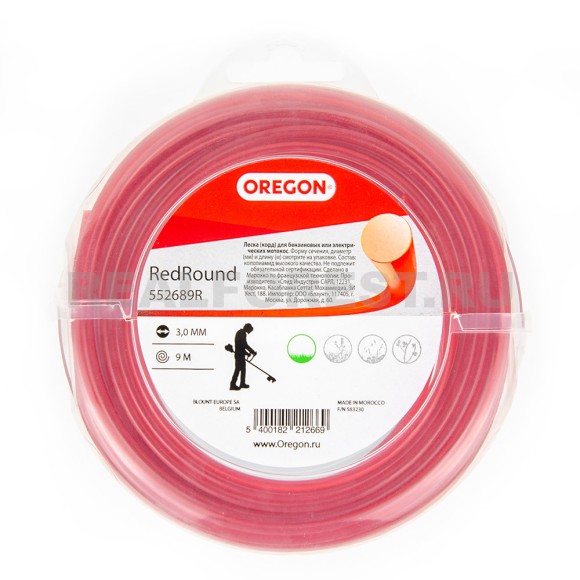 Леска круглая d-3,0мм 9м OREGON Леска круглая d-3,0мм 9м OREGON