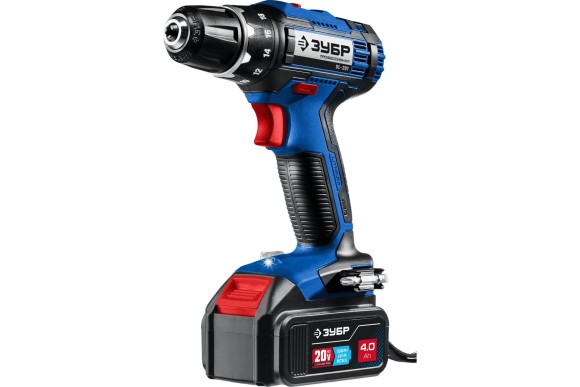 Шуруповёрт аккум. ЗУБР DL-201-42, 20В, 50Н*м, 1350об/мин, АКБ 2-шт (4А*ч), в кейсе Шуруповёрт аккум. ЗУБР DL-201-42, 20В, 50Н*м, 1350об/мин, АКБ 2-шт (4А*ч), в кейсе