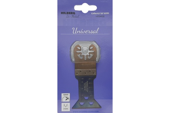 Полотно пильное погружное универсальное Hilberg Bi-M 45*50*18TPI HR9458 Полотно пильное погружное универсальное Hilberg Bi-M 45*50*18TPI HR9458
