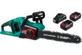 Пила цепная аккумуляторная ЗУБР ПЦЛ-3635-42, 36В, шина 35см, 3/8, 1.3, 52 звена, АКБ 2-шт (4А*ч) Пила цепная аккумуляторная ЗУБР ПЦЛ-3635-42, 36В, шина 35см, 3/8, 1.3, 52 звена, АКБ 2-шт (4А*ч)