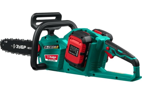 Пила цепная аккумуляторная ЗУБР ПЦЛ-3635-42, 36В, шина 35см, 3/8, 1.3, 52 звена, АКБ 2-шт (4А*ч) Пила цепная аккумуляторная ЗУБР ПЦЛ-3635-42, 36В, шина 35см, 3/8, 1.3, 52 звена, АКБ 2-шт (4А*ч)