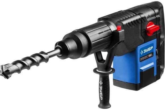 Перфоратор ЗУБР ЗПМ-52-1500 ЭК, 1500Вт, 18Дж, SDS MAX, 52мм, 120-280об/мин, в кейсе