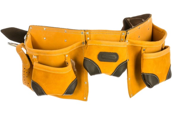 Пояc для инструментов, натуральная кожа, 9 карманов с KRAFTOOL Пояc для инструментов, натуральная кожа, 9 карманов с KRAFTOOL