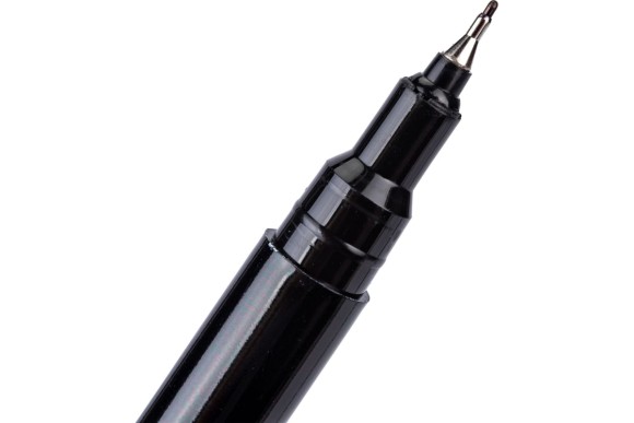 Маркер перманентный 0,5мм черный пулевидный тонкий ,метал OfficeSpace 270905 Маркер перманентный 0,5мм черный пулевидный тонкий ,метал OfficeSpace 270905