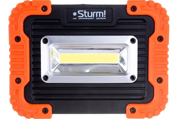 Фонарь-прожектор светодиод.COB ,4шт*АА,600лм,2режима,Sturm!