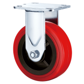 Колесо полиуретановое неповоротное  (обод из нейлона)/ d= 100, 240 кг.