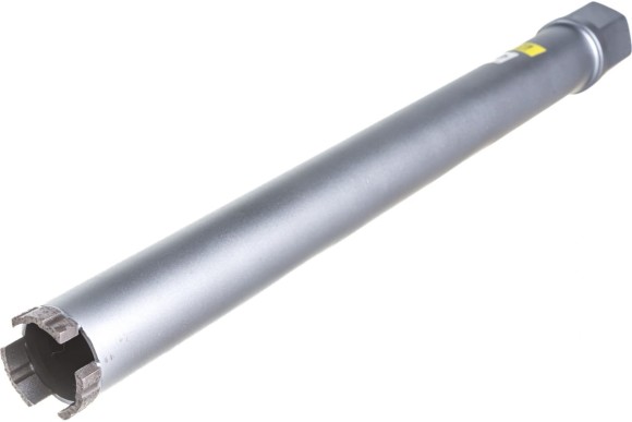 Коронка алмазная по железобетону 42 х 450мм, 1 1/4UNC, сухой/мокрый, HILBERG Коронка алмазная по железобетону 42 х 450мм, 1 1/4UNC, сухой/мокрый, HILBERG