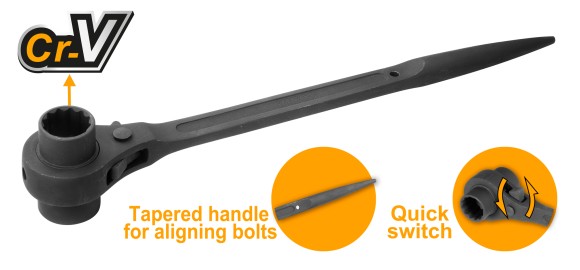 Ключ трещоточный ступичный 17*21 INDUSTRIAL,HRSTW17211 Ключ трещоточный ступичный 17*21 INDUSTRIAL,HRSTW17211