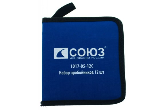 Набор пробойников 12шт  3-19мм Союз