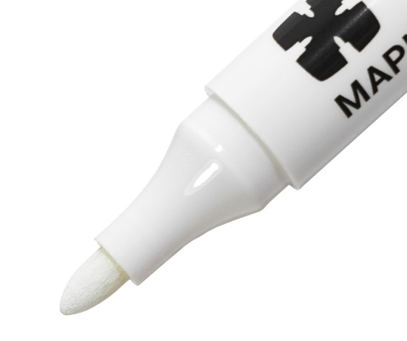 Маркер перманентный белый 3,0мм LEKON EХTRA WHITE 012393 Маркер перманентный белый 3,0мм LEKON EХTRA WHITE 012393