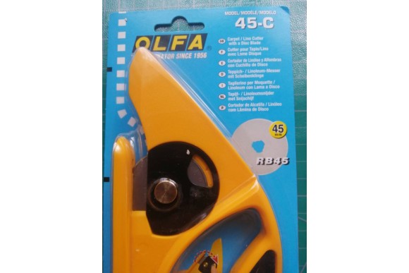 Нож OLFA для напольных покрытий с круговым лезвием, 45мм