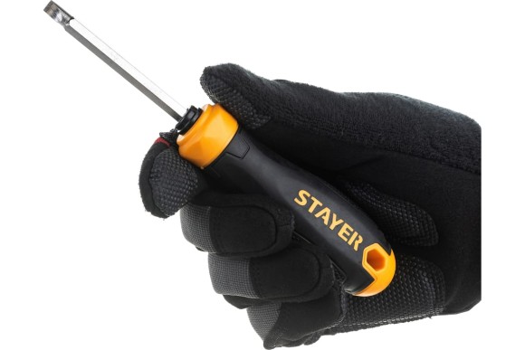 Отвёртка переставная двусторонняя PH2/SL6 х 80мм, STAYER