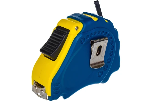 Рулетка 10м х 25мм, белая лента, магнитный зацеп, обрезиненный корпус, РемоКолор Рулетка 10м х 25мм, белая лента, магнитный зацеп, обрезиненный корпус, РемоКолор