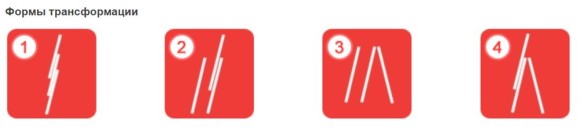 Лестница алюминиевая универсальная 3 секции, 6 ступеней, 3.36м, 63-3-006 РемоКолор