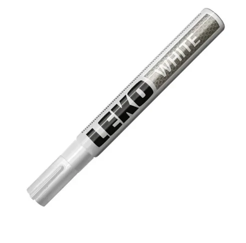 Маркер-краска белый,круглый наконечник 4мм LEKON Profi Корея 18904
