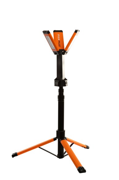 Мачта осветительная аккум. MAXPILER MTWL-02 (700/1200/2000 Лм, АКБ 4Ач, 3 свет.модуля, телескоп)