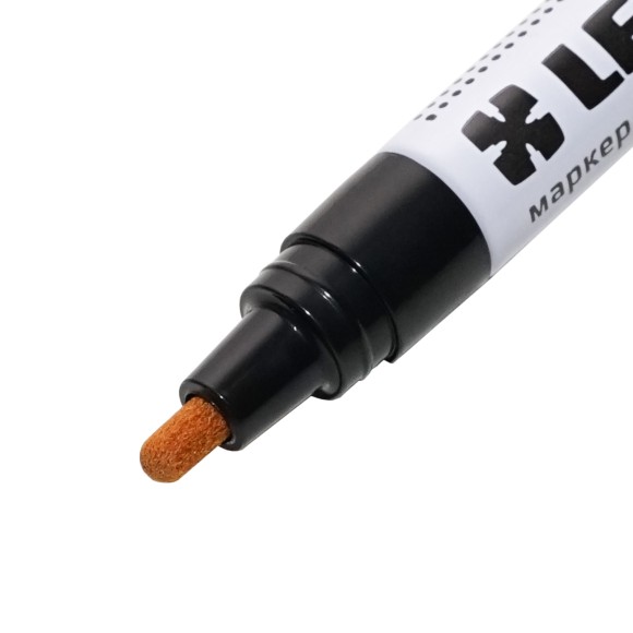 Маркер-краска чёрный,круглый наконечник 4мм LEKON Profi Корея 018804
