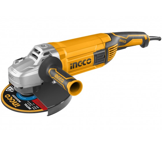 Шлифмашина угловая INGCO AG24008, 2400Вт, 230мм, 6300об/мин, в коробке