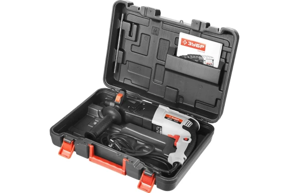 Перфоратор ЗУБР П-26-800, 800Вт, 3Дж, SDS+, 26мм, 1300об/мин, в кейсе Перфоратор ЗУБР П-26-800, 800Вт, 3Дж, SDS+, 26мм, 1300об/мин, в кейсе