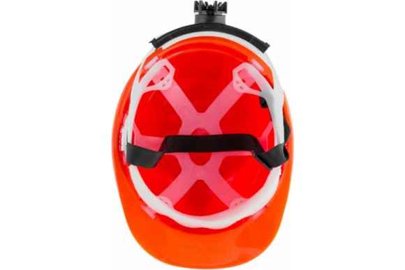 Каска защитная оранжевая с храповым механизмом