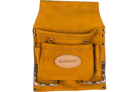 Сумка поясная для инструментов, кожаная, 8 карманов, 2 скобы STAYER PROFESSIONAL Сумка поясная для инструментов, кожаная, 8 карманов, 2 скобы STAYER PROFESSIONAL