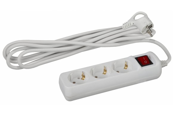 Удлинитель 5м ,3 роз.с заземлением ,с выключат.3,5кВт(16А),ПВС 3*1,0мм,кв, ЭРА Удлинитель 5м ,3 роз.с заземлением ,с выключат.3,5кВт(16А),ПВС 3*1,0мм,кв, ЭРА