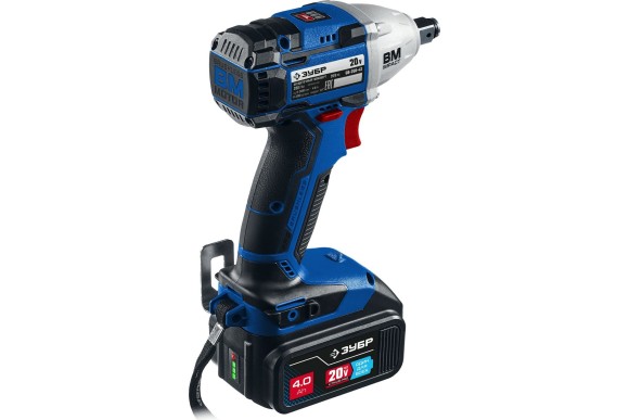 Гайковёрт(BL) аккум. ЗУБР GB-250-42, 20В, 280Н*м, квадрат 1/2", АКБ 2-шт (4А*ч), в кейсе Гайковёрт(BL) аккум. ЗУБР GB-250-42, 20В, 280Н*м, квадрат 1/2", АКБ 2-шт (4А*ч), в кейсе