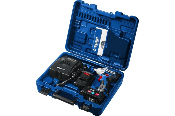 Гайковёрт(BL) аккум. ЗУБР GB-250-42, 20В, 280Н*м, квадрат 1/2", АКБ 2-шт (4А*ч), в кейсе Гайковёрт(BL) аккум. ЗУБР GB-250-42, 20В, 280Н*м, квадрат 1/2", АКБ 2-шт (4А*ч), в кейсе