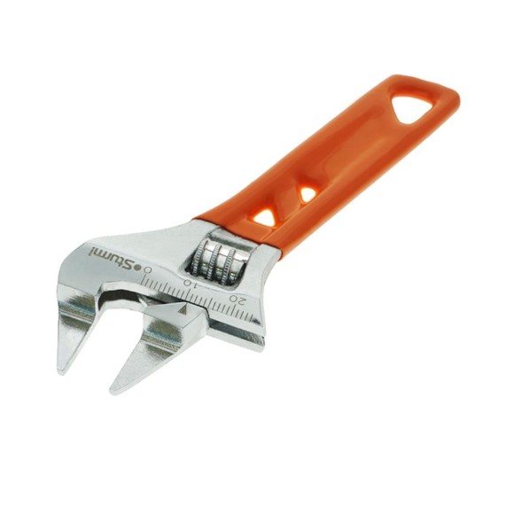 Ключ разводной 150мм, зев 24мм, тонкие губки, Sturm Ключ разводной 150мм, зев 24мм, тонкие губки, Sturm