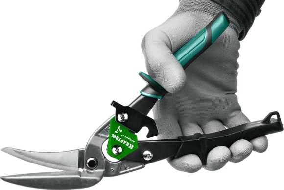 Ножницы по металлу усиленные левые Alligator 250мм KRAFTOOL Ножницы по металлу усиленные левые Alligator 250мм KRAFTOOL