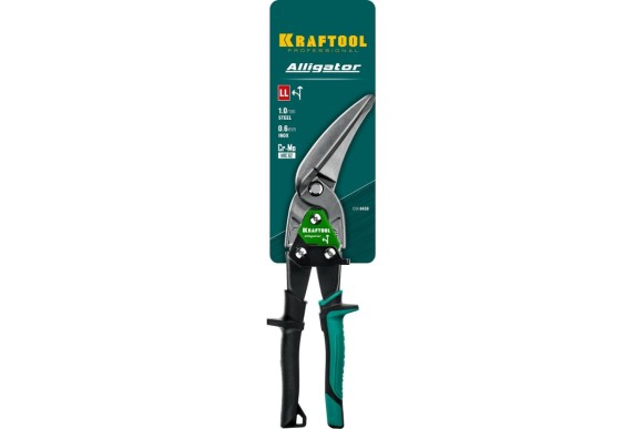 Ножницы по металлу усиленные левые Alligator 250мм KRAFTOOL Ножницы по металлу усиленные левые Alligator 250мм KRAFTOOL