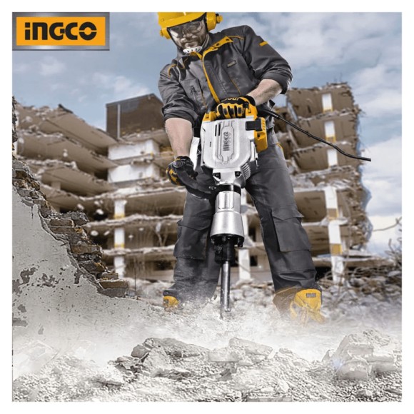 Отбойный молоток HEX INGCO PDB170068,1700Вт,50Дж,+комплект Отбойный молоток HEX INGCO PDB170068,1700Вт,50Дж,+комплект