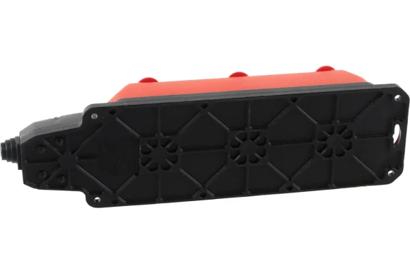 Колодка ЭРА K-3e-RED-IP44 каучуковая с заземлением 3 розетки 16A IP44 красная