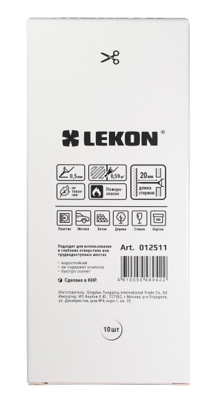 Маркер перманентный красный, удлинённый наконечник 0,5мм Pika LEKON 012511 Маркер перманентный красный, удлинённый наконечник 0,5мм Pika LEKON 012511