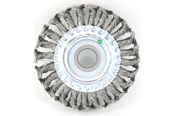 Щетка дисковая жгутовая 125x13x22.2 мм, ворс нержавеющая сталь 0.5 мм EuroBrush 13-028 EB-DSS4L