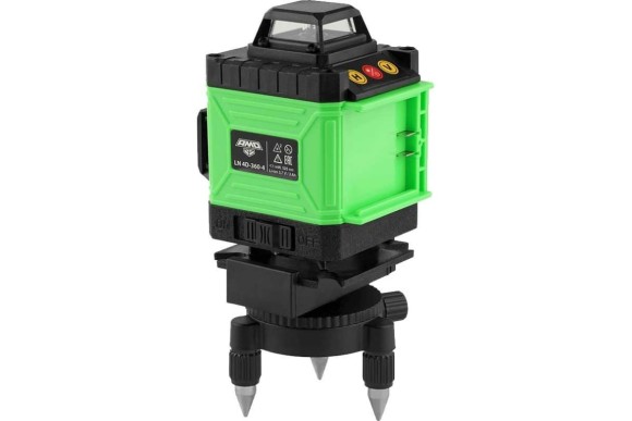 Лазерный нивелир  AMO LN 4D-360-4, 360гр*4,зелёный луч 20м,+/-0,2мм/м