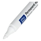 Маркер перманентный 5мм белый пулевидный OfficeSpace PM_53647 Маркер перманентный 5мм белый пулевидный OfficeSpace PM_53647