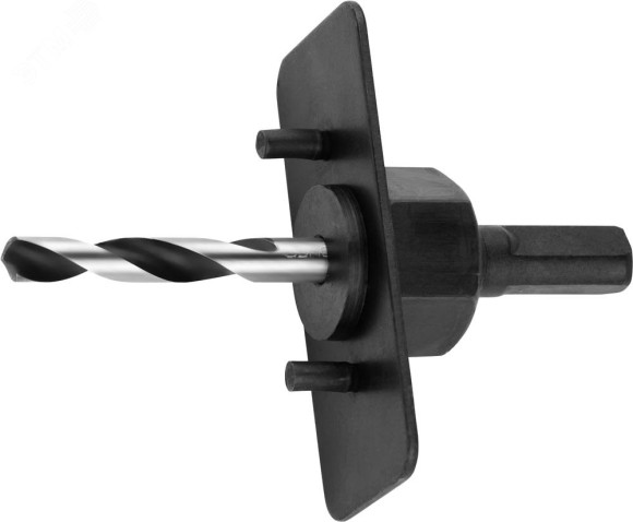 Державка с центрирующим сверлом для коронок по дереву, 32-127 мм ЗУБР