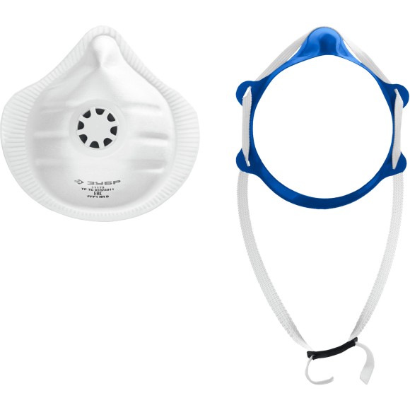 Полумаска фильтрующая коническая класс FFP1 ЗУБР Полумаска фильтрующая коническая класс FFP1 ЗУБР