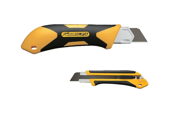 Нож OLFA "AUTOLOCK" с выдвижным лезвием, двухкомпонентный корпус, 25мм OL-XH-AL
