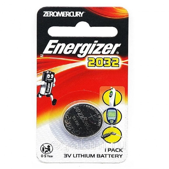 Батарейки CR2032 1шт(круглые) ENR Lithium