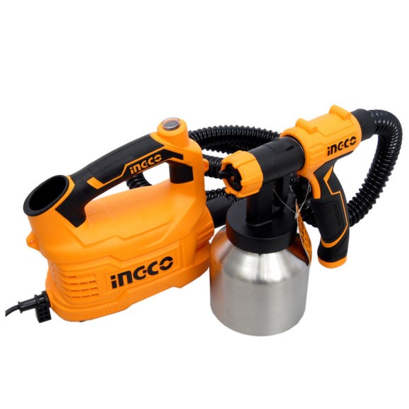 Краскопульт электрич. INGCO SPG5008-2, 500Вт, 2,5мм, 280 л/мин, металл. бачок