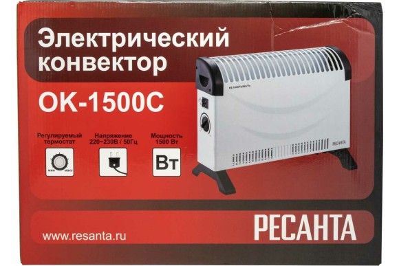 Конвектор ОК-1500С (стич),1500Вт,15м.кв., Ресанта Конвектор ОК-1500С (стич),1500Вт,15м.кв., Ресанта