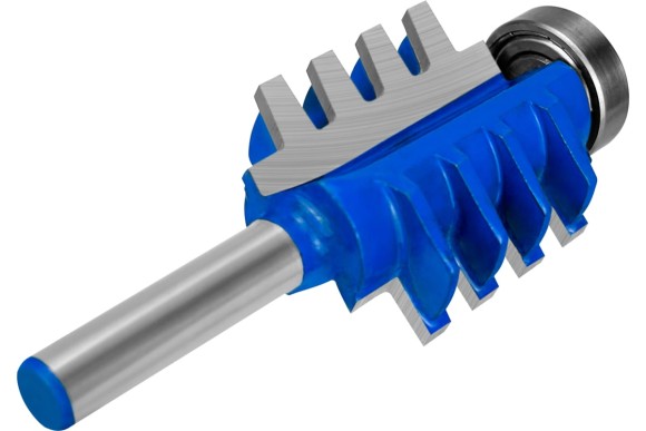 Фреза кромочная пазо-шиповая с подшипником 33*40*86 мм  мм.хвостовик 8мм Vertextools