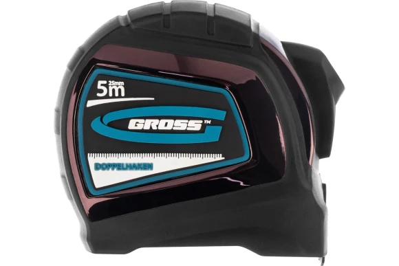 Рулетка 5м*25мм,Doppelhaken  GROSS 31124