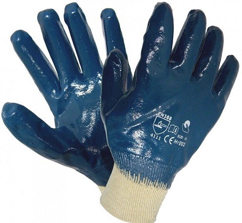 Перчатки маслобензостойкие с нитриловым покрытием р.9 Hycron