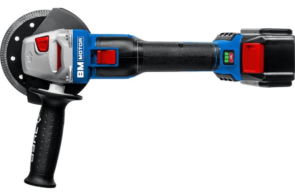 Шлифмашина(BL) угловая аккум. ЗУБР AB-125-42, 20В, 125мм, 4000-10000об/мин, АКБ 2-шт (4А*ч) Шлифмашина(BL) угловая аккум. ЗУБР AB-125-42, 20В, 125мм, 4000-10000об/мин, АКБ 2-шт (4А*ч)