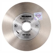 Диск алмазный по керамограниту 125 х 1.5 х 22.2мм, слой 25мм, сплошной, мокрый, Hilberg Диск алмазный по керамограниту 125 х 1.5 х 22.2мм, слой 25мм, сплошной, мокрый, Hilberg